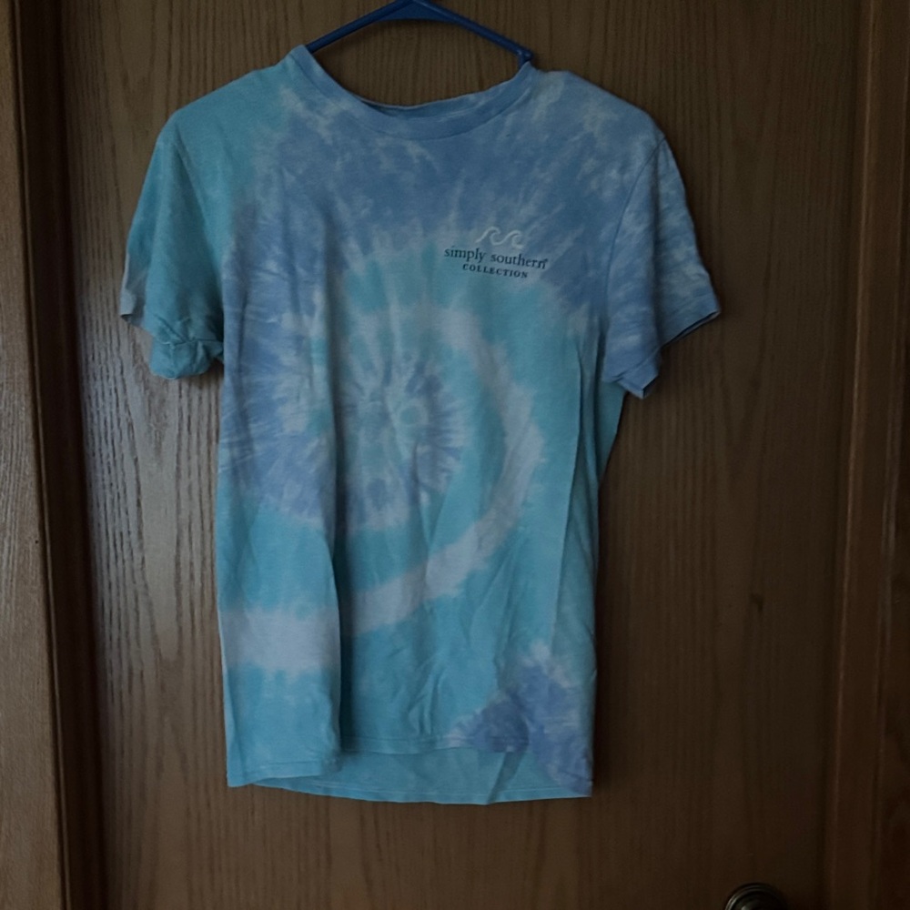 Simply Southern Sky Blue Tie-Dye Tee
